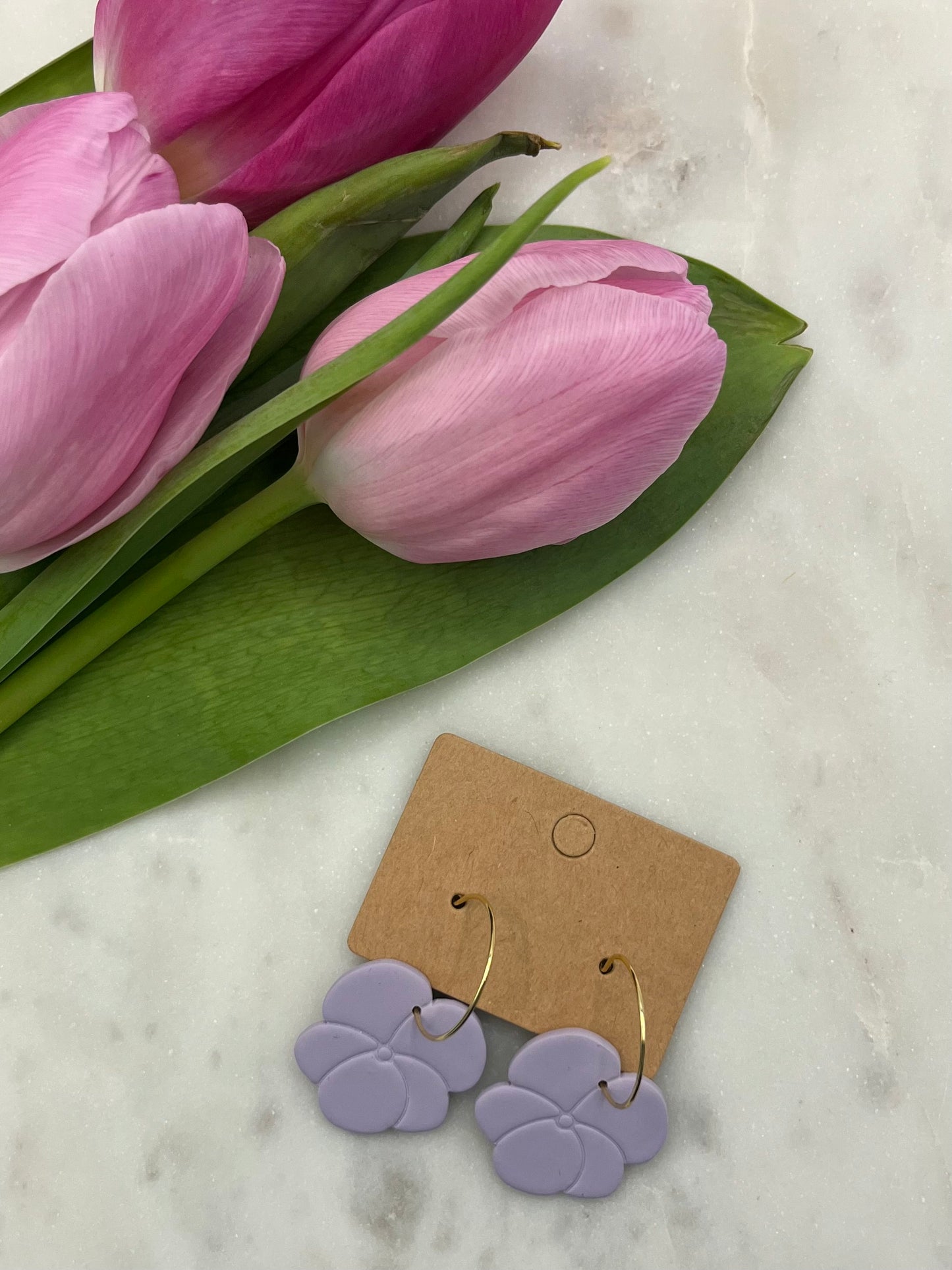 Lavendel Petal Hoops