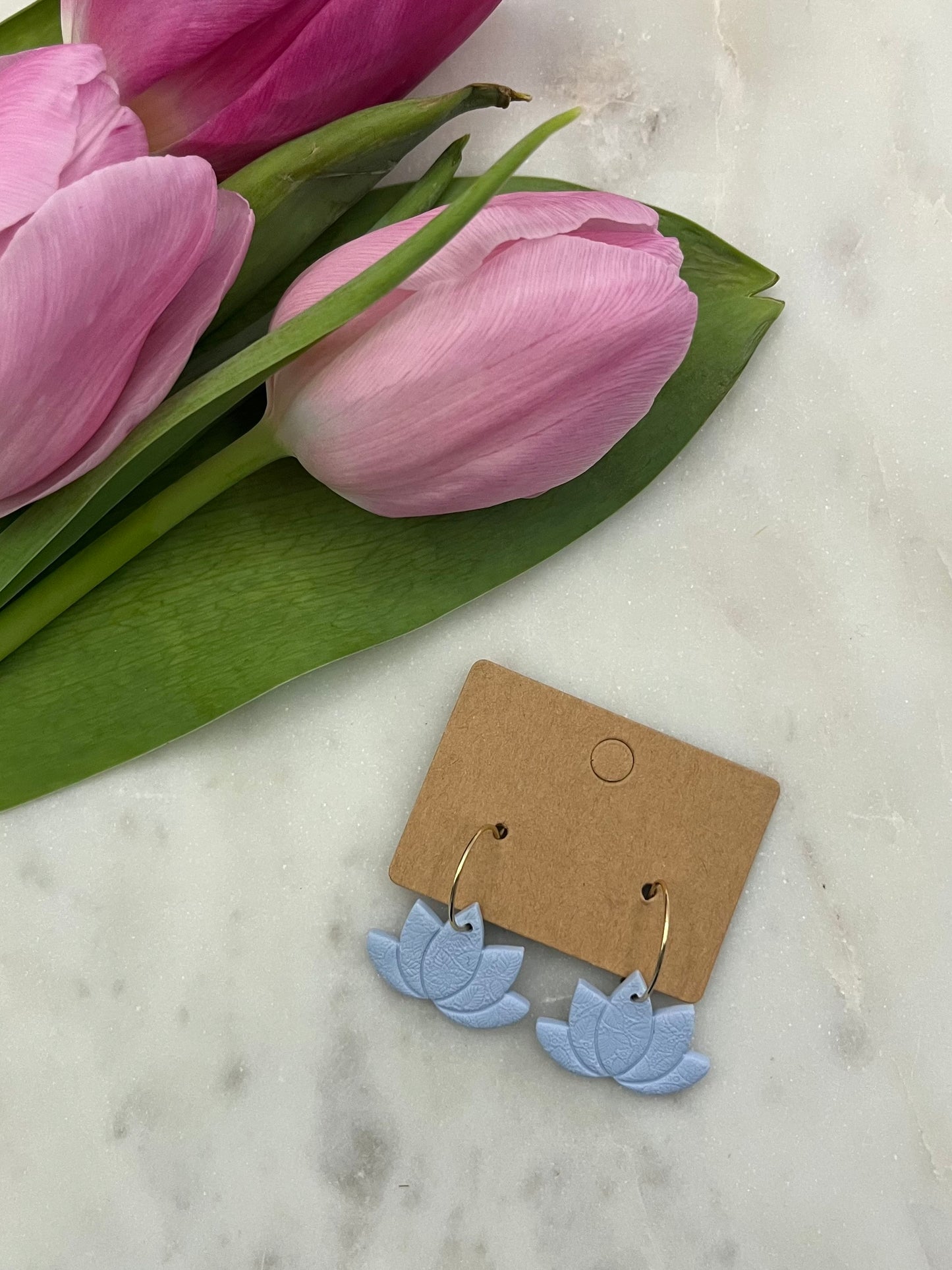 Blue Lotus Hoops