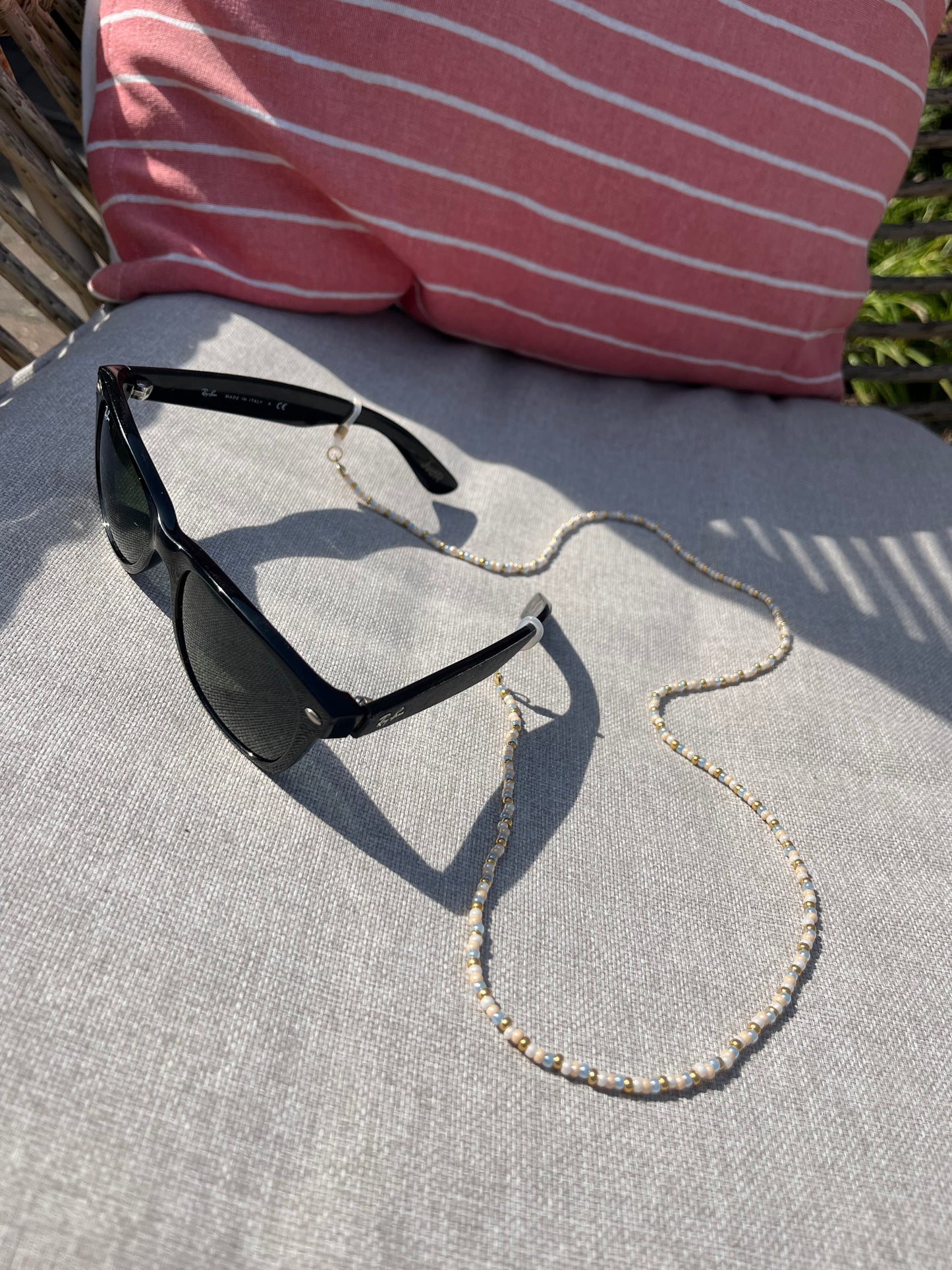 Beach Vibes - Brillenkoordje (zwart)