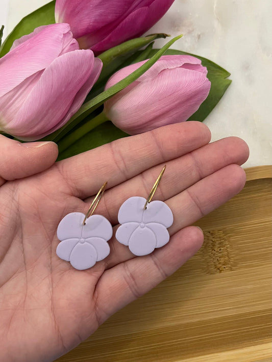 Lavendel Petal Hoops