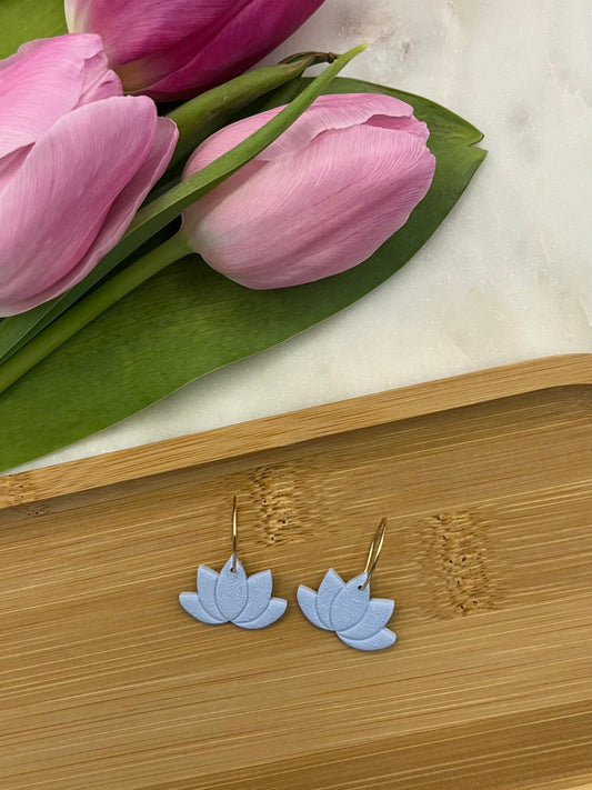 Blue Lotus Hoops