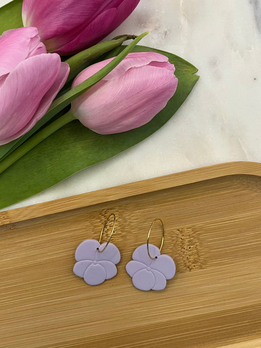 Lavendel Petal Hoops