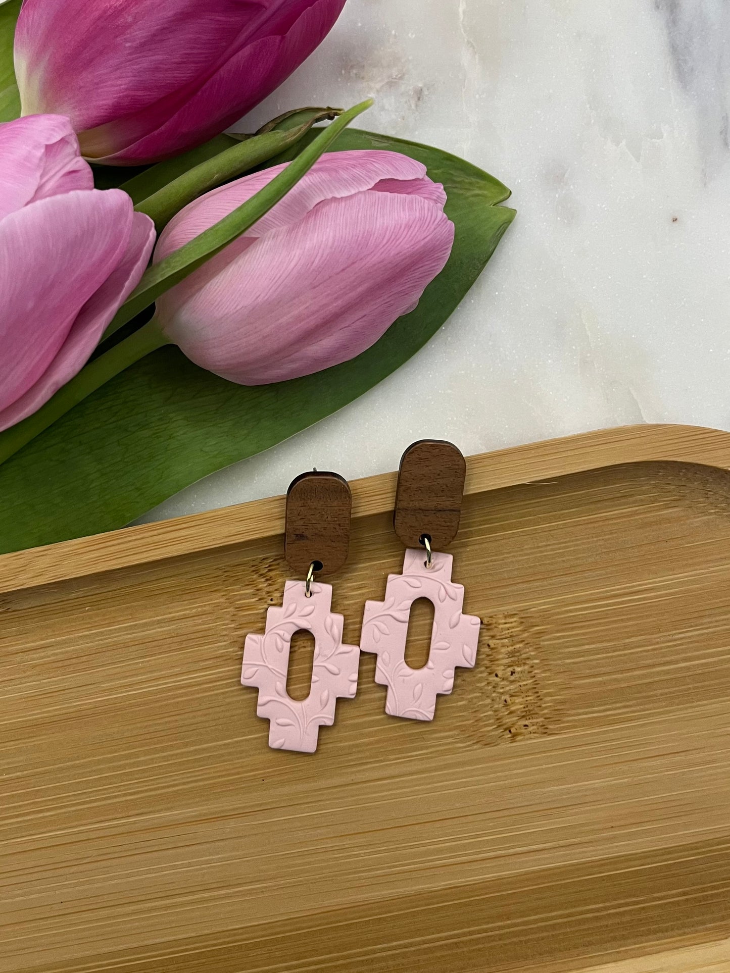 Aztec Blush Studs